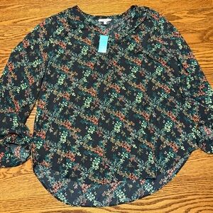 Maurices Multicolor Floral Blouse